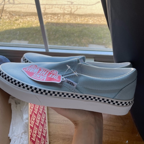 Vans Cool Blue Classic Slip-On Sneakers - Picture 4 of 5